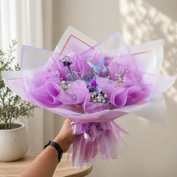 Buket Lavender Purple Elegance